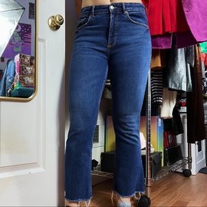 Zara crop denim jeans